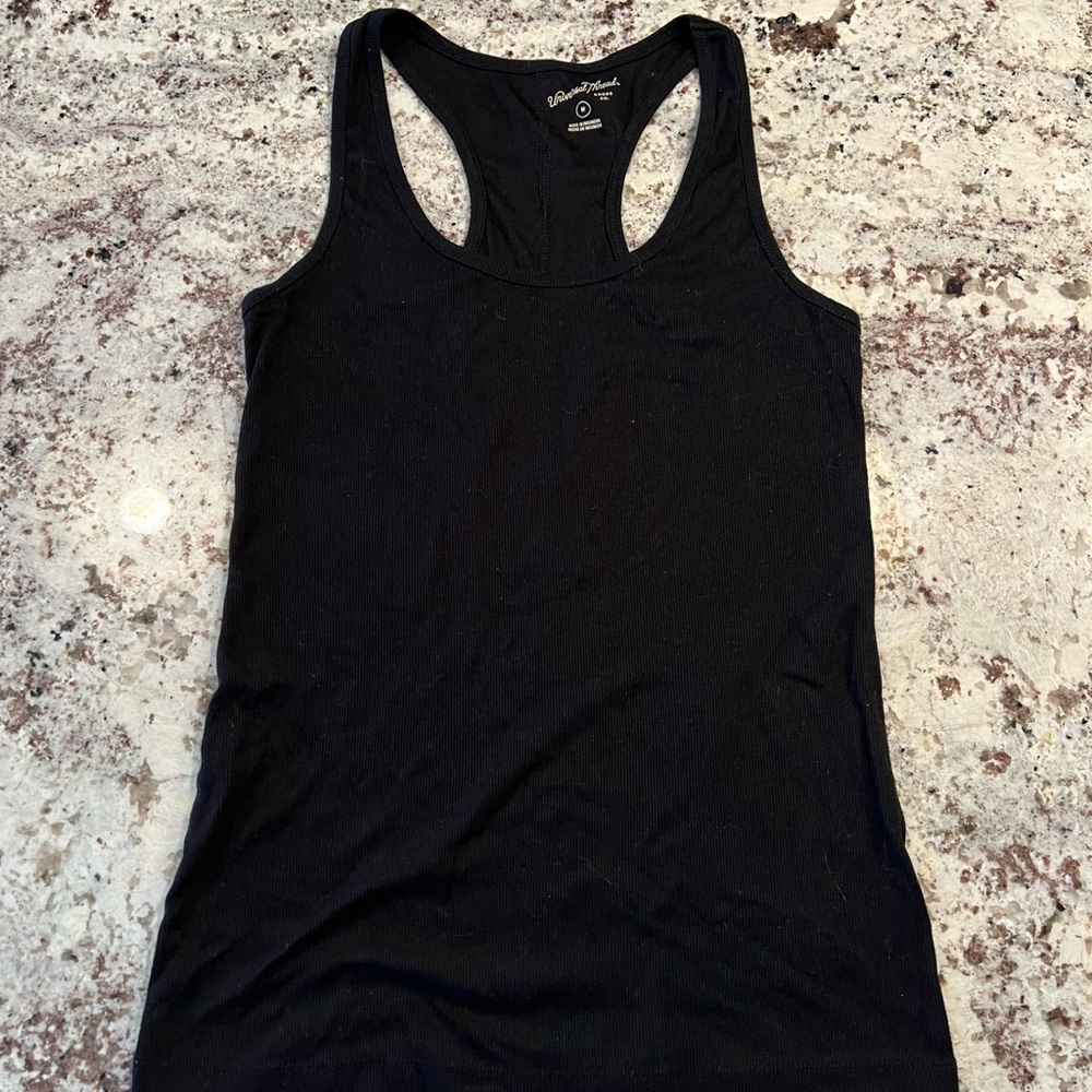 Black Razor Back Tank Top